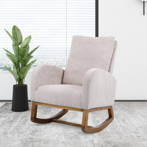 Upholstered Rocking Chairs You Ll Love Wayfair   Kenny Upholstered Rocking Chair 